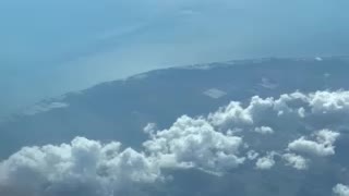 Flying over Cuba