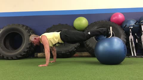 Fit Ball Push-Up Iron Trainer Personal Training Las Vegas