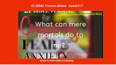 15 Bible Verses about Anxiety