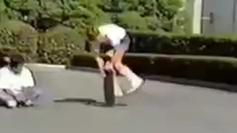 Rodney Mullen Skate boarding in 1984