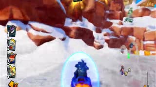 Blizzard Bluff Nintendo Switch Gameplay - Crash Team Racing Nitro-Fueled