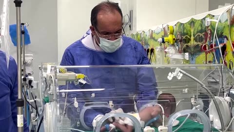 A Gaza mother reunites with newborn twins in Egypt