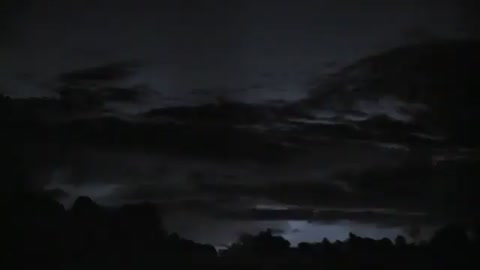 spectacular lightning strikes in the night