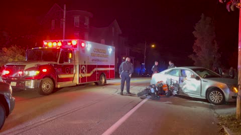 Motorcycle Vs. Car Crash Closes Concord's Centre Street