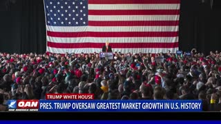 Report: President Trump oversaw greatest market growth in U.S. history