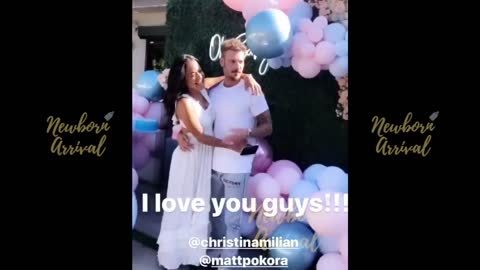 Famous Celebrity Christina Milian & Matt Pokora Host Gender Reveal Baby Shower! 👶🏽