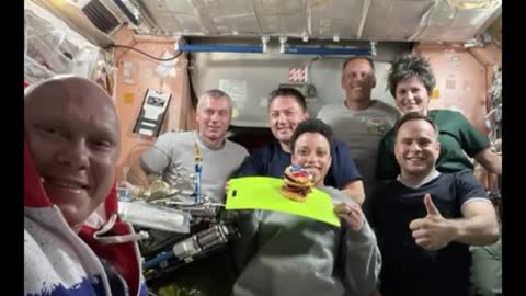 American astronauts birthday, Russian counterparts loose "sunflower" gift