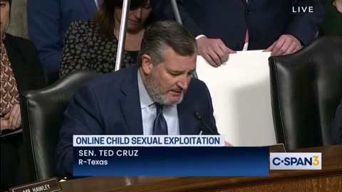 Senator Ted Cruz - When a child sexual abuse warning pops up on Instagram
