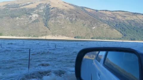 Another icy morning, drive deep into Glenorchy