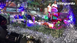 Taxi navideño en Bucaramanga