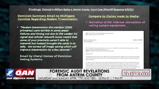 One America News Investigates: Forensic audit revelations from Antrim County, Mich.