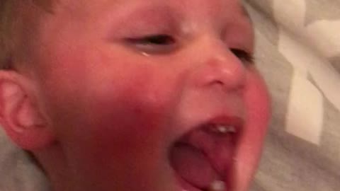 Infectious baby’s laugh