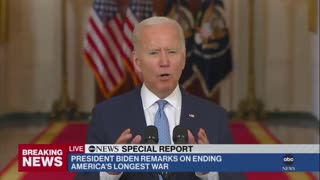 Biden blames Trump for his Afghanistan disaster: