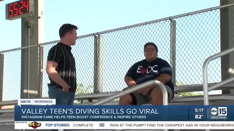 Valley teen diving skills go viral