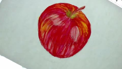 Painting a Red Apple