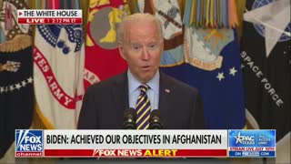 Biden Gets Tongue-Tied While Announcing Withdrawal from Afghanistan
