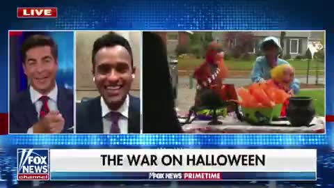 VIVEK RAMASWAMY AND JESSE WATERS DISCUSS A SEATTLE ELEMENTARY SCHOOL THAT CANCELED HALLOWEEN