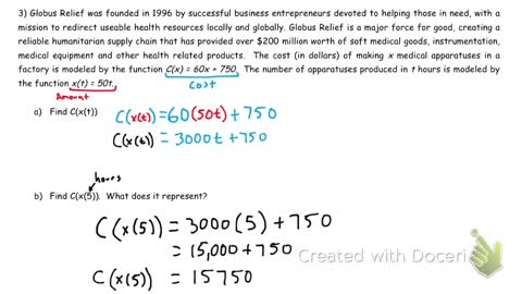 Functions Composition Application Problem