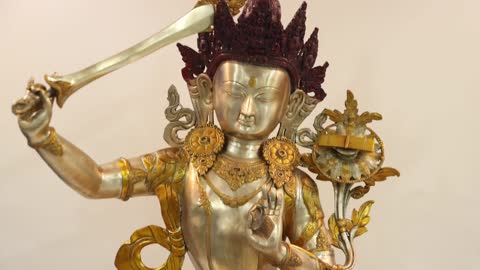 Large Size Manjushri - Bodhisattva of Transcendent Wisdom Tibetan Buddhist Deity