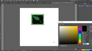 Adobe Illustrator Design(A Leaf)