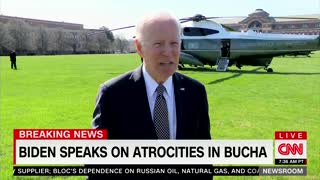 Biden Says Putin Should Face War Crimes Trial