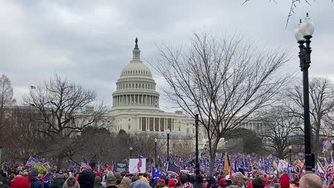 On the other side of the Capitol building January 6th where the actual patriots were!