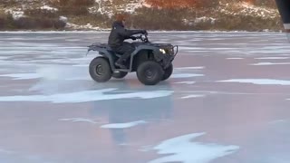 Ice Ballet With an ATV