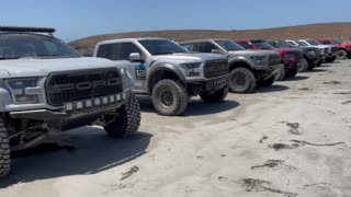 Expedition X off-road Raptor line up in Baja