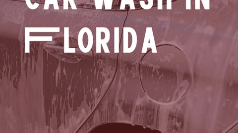 Best Car Wash Experience in Florida With Premium Touchless Services