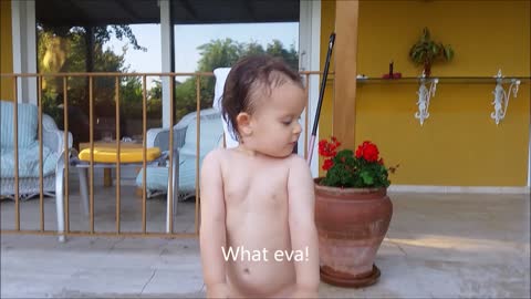 "What eva" , GIF My one year old has the attitude of a teenager!