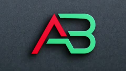AB Logo Design Process In Illustrator