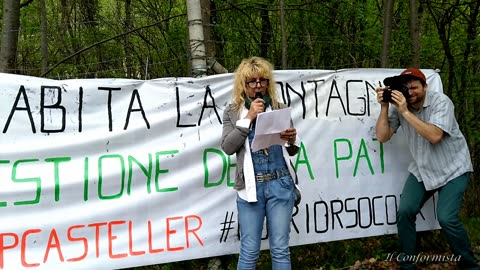 VILLAZZANO (TRENTO) - 23 aprile 2023 - GIORNATA DI PROTESTA AL CASTELLER