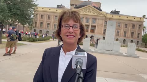 Wendy Rogers On the steps of the Capital for AZ Audit Release 09/24/2021