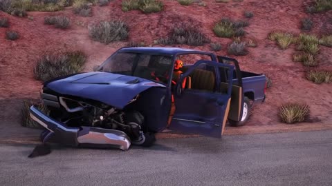 BeamNG Drive - Highway Car Crashes #2 Nitro Cross