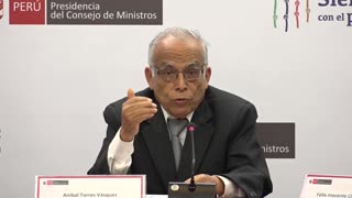 Primer ministro peruano: "Hemos presentado al Congreso un proyecto de reforma de la Constitución"