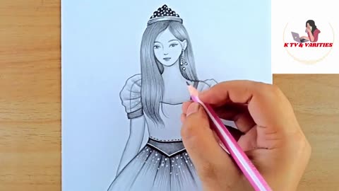 How to draw a picture of a modern and beautiful girl with Pencil Sketch.