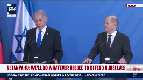 Israeli prime Minister and German Chancellor deliver joint statement