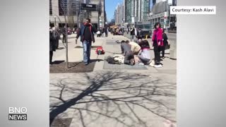 RAW VIDEO: Van Strikes Pedestrians in Toronto, at Least 8 Injured
