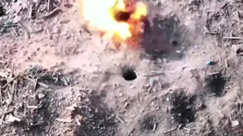 Russians Dodging Mortar Shells(one out of two)