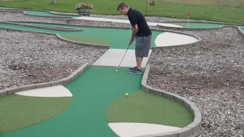 The Most Conservative Mini Golf Hole In One In This World