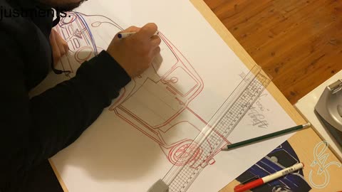 Ford F150 Outline Only Time Lapse