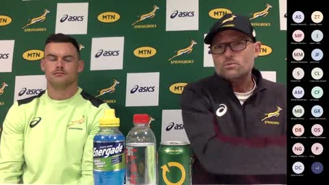 Springbok coach Jacques Nienaber on the team to face France.