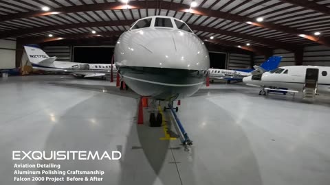 Aviation Detailing a Falcon Jet