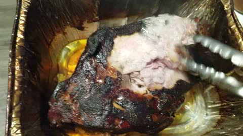 North Texas Pecan smoked pork shoulder