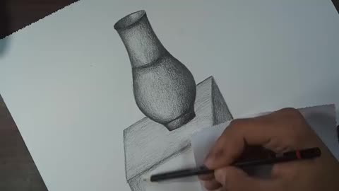 Draw a vase with simple tools ! have a fun