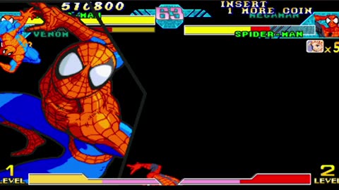 Spiderman + Venom vs Megaman + Spiderman