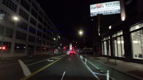 4K Driving Over New York City Queens Borough Boro Ed Koch Bridge to Manhattan Night Time ASMR