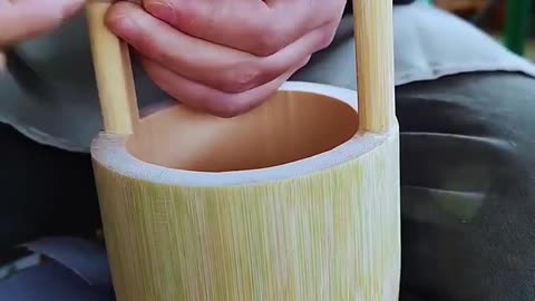 Bamboo Craft Infinity #Creative and Cool Bamboo Bucket #shorts