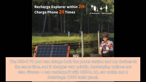 Buyer reviews : Jackery Portable Power Station Explorer 300, 293Wh Backup Lithium Battery