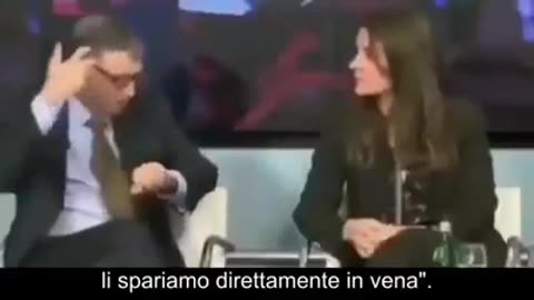 Bill Gates: "Spariamo organismi geneticamente modificati nelle vene dei bambini" (Low-Res, ITA)